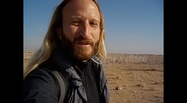 Uzbekistan. From Bukhara to Khiva. Desert views full of rubbish. 2015