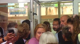 The first to vote are the elderly