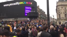 London Catalans protest against Madrid crackdown