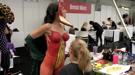 Couture Body Painting Competition at The Olympia Beauty show