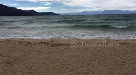 Lake Tahoe ocean like waves