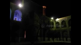 Uzbekistan. Samarkand. Samarcanda. 2015. (7) Night views Madrasa Ulugbek and Registan square