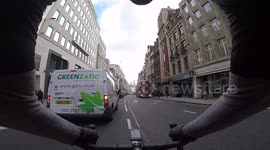 Morning Commute Through London - Fleet Street - St Pauls