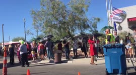 Hundreds queue at Las Vegas blood bank after deadly shooting