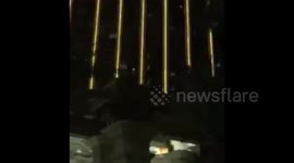 LAS VEGAS SHOOTING: Taxi driver captures panic at scene