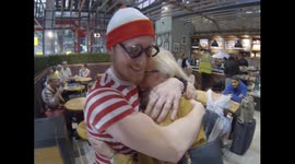 Man surprises mother with real-life game of 'Where's Wally'