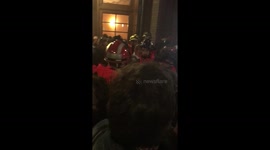 La prensa internacional sale del colegio electoral