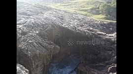 Spain. España. Asturias. Colombres-Llanes. Cliffs & Blow hole. 2015
