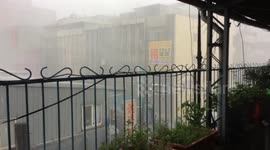 Middle of a typhoon