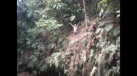 Colombia. Lost City trek. Ciudad Perdida. Pool in the jungle. 6 meters high jump. Piscina natural en la selva. Salto de 6 metros. 2014 (2)
