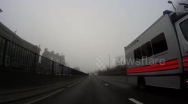 Foggy London on A12