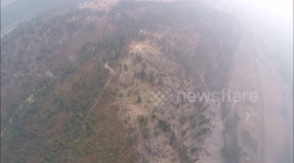 Hang gliding Inkler's on a Smokey Day 9 8 17