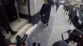 Cara Delevingne arrives at Waterstones in Piccadilly