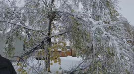 Snow Storm Coverage in Havre, MT 10-3-17