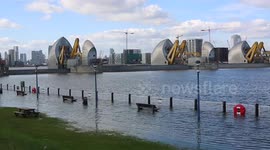 Thames Barrier closes to protect London from tidal surge