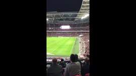 Loudest cheer of the game goes to a paper aeroplane... ???? #ENGSLO https://t.co/2jpClhxqRU