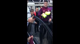 Declan Rice footballer from West Ham kindly giving my son football boots