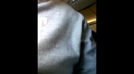 Lady getting kicked off a plane