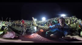 Indonesian Temple Fire Dance in 360 - Bali 360 Video 3