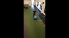 GYM FAIL WITH SWISS BALL