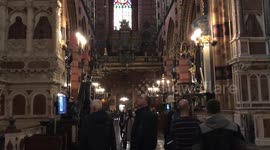 Inside St. Mary's Basilica, Kraków