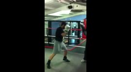 Boxing Gym Uk Pad work with Phil Gill.