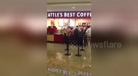 Newsflare Edit - Seattle airport crazy lady