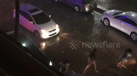 Miami Thunderstorm on Ocean Drive