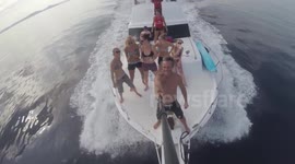 Amazing attack filmed close-up at Bat Islands in Costa Rica