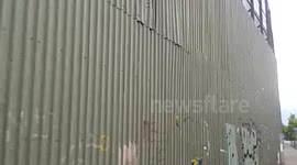NORTHERN IRELAND'S BERLIN WALL,THE PEACE WALL WEST BELFAST.