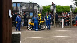 Grant Wagstaff #53 Fireball at the TT 2014 - Lucky Escape
