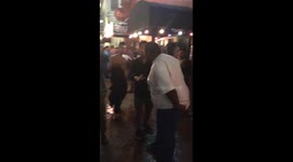 Fight in Downtown San Diego's Gaslmap District.