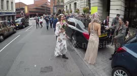 Zombies Meet A Bride On Wedding Day