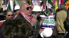 Manifestazione degli esuli dalla Siria a Roma