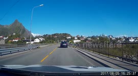 Motorbike tourists make illegal crossing