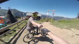 Mountain bike crash