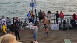 Boys dance on barbie girl song
