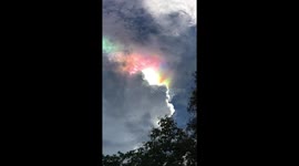 Stunning fire rainbow lights up the sky in Thailand