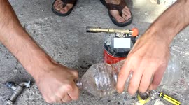 how to make water sprinkler with a bottle