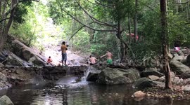 Phaeng Waterfall in Ko Pha-ngan, Thailand