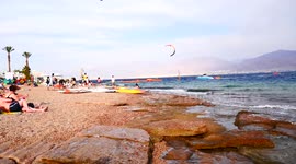 Eilat south beach, Israel