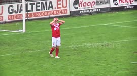 Probably the worst open-goal miss ever