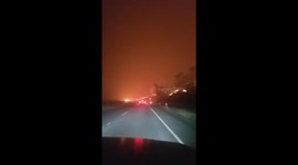 Couple film terrifying escape from Santa Rosa wildfire
