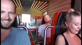Roler coaster ride in Barcelona awesome
