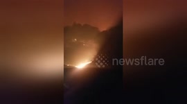 Newsflare Edit - Couple escape wildfire in Northern California
