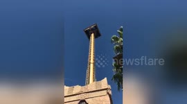 Newsflare Edit - Roler coaster ride in Barcelona