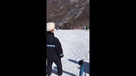 Coaching the North Korean ski team