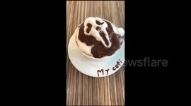 'Scream' villain Ghostface reimagined as 3D latte art
