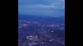 Timelapse of flight landing at London City Airport