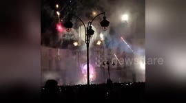 Newsflare Edit - New Years Eve Fireworks, Rennes, France